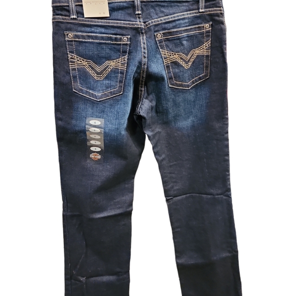 NWT Harley Davidson Women's Embelished Boot Cut Jeans Size 6 99176-16VW - Picture 2 of 8